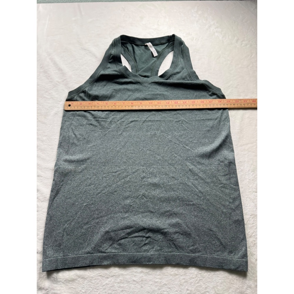 Athleta Momentum Tank Top Womens XL Green Heathered Racerback Seamless Running - Picture 4 of 8